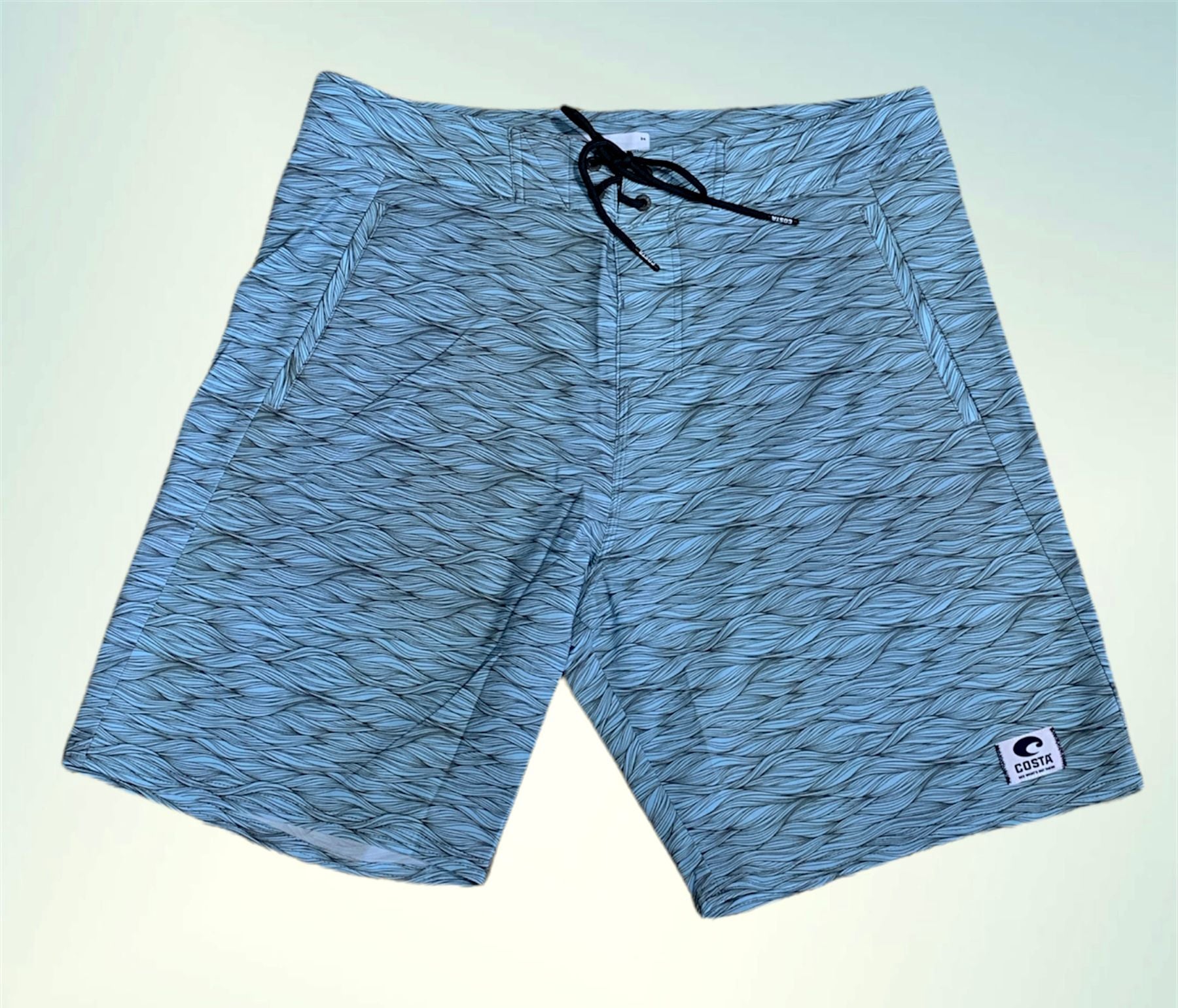 Tides Boardshort Printed Swells Marine Blue