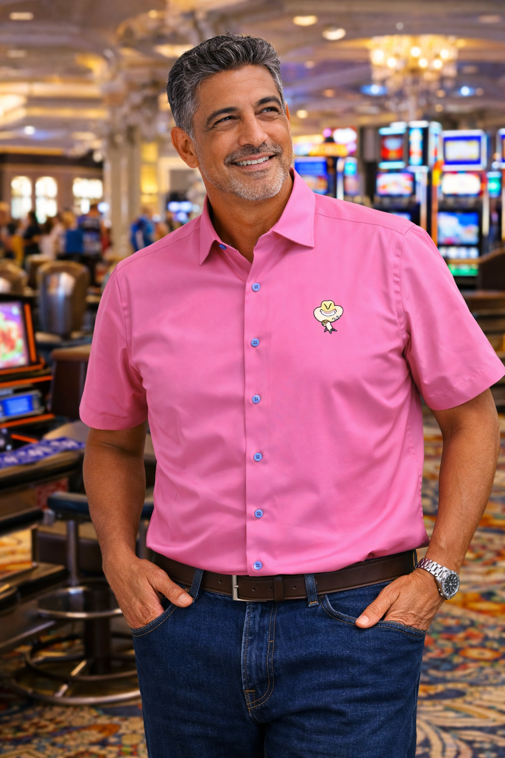 Shirt Sebasttino Solid Pink