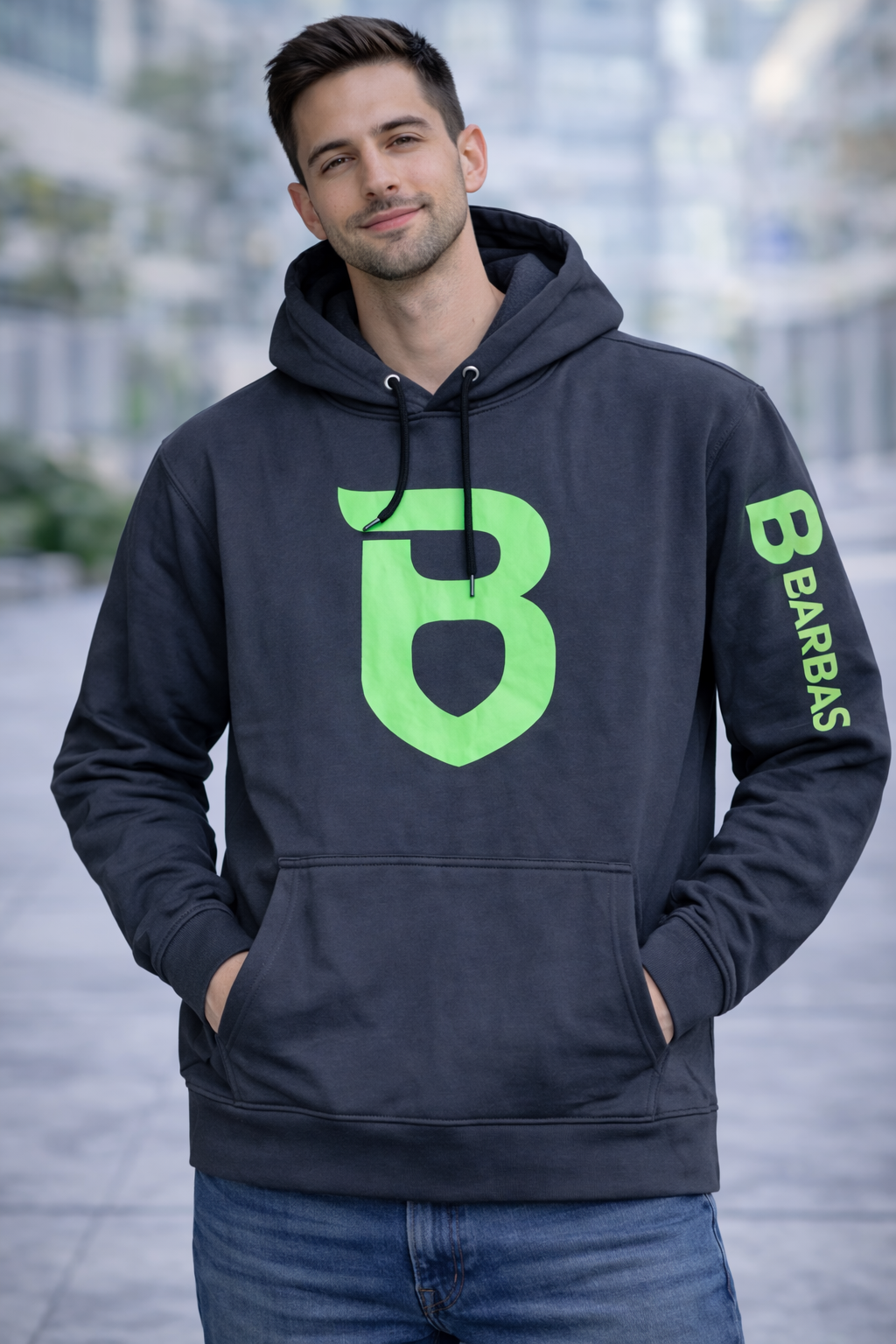 Hoddie Barbas Club Charcoal
