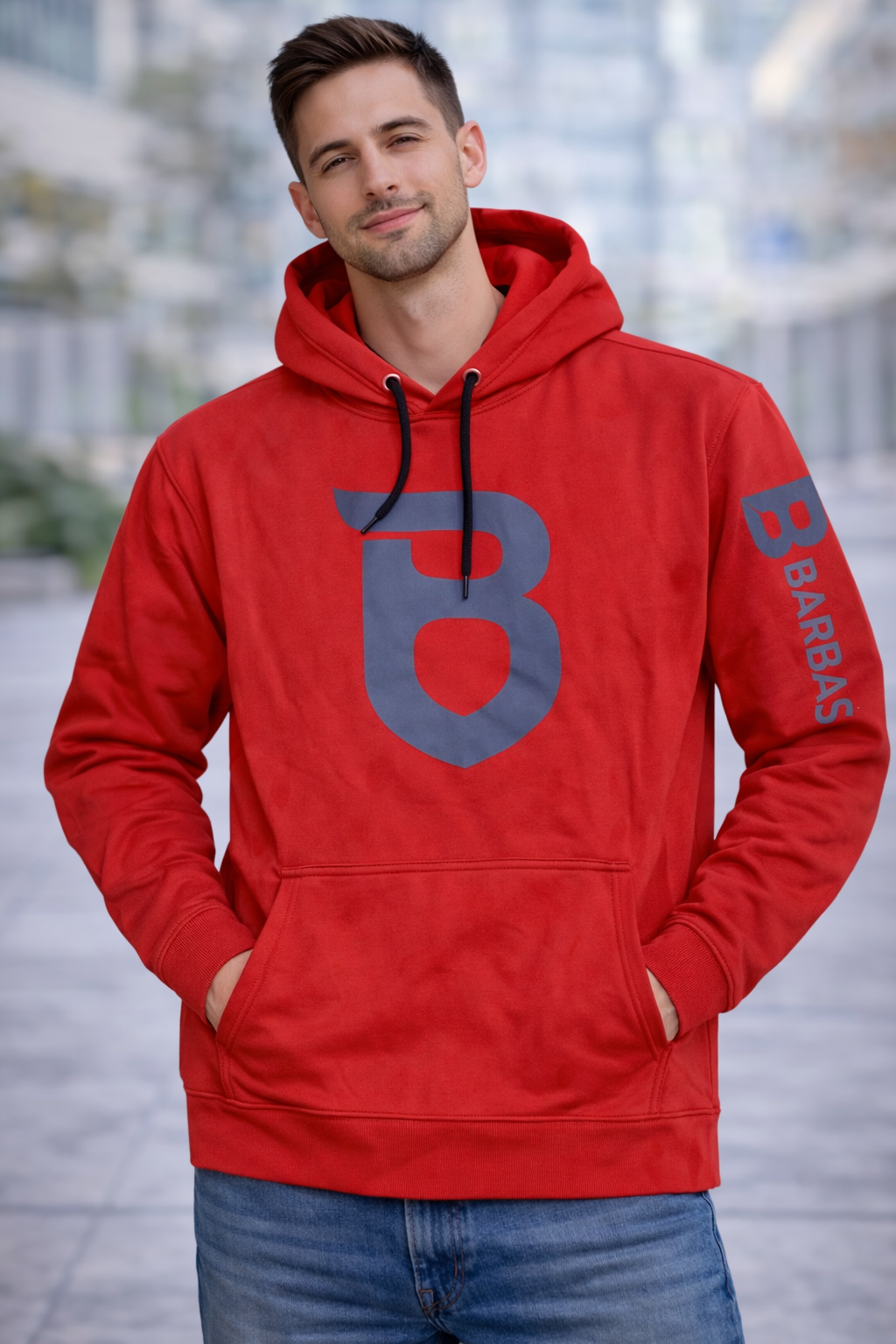 Hoodie Barbas Club Red