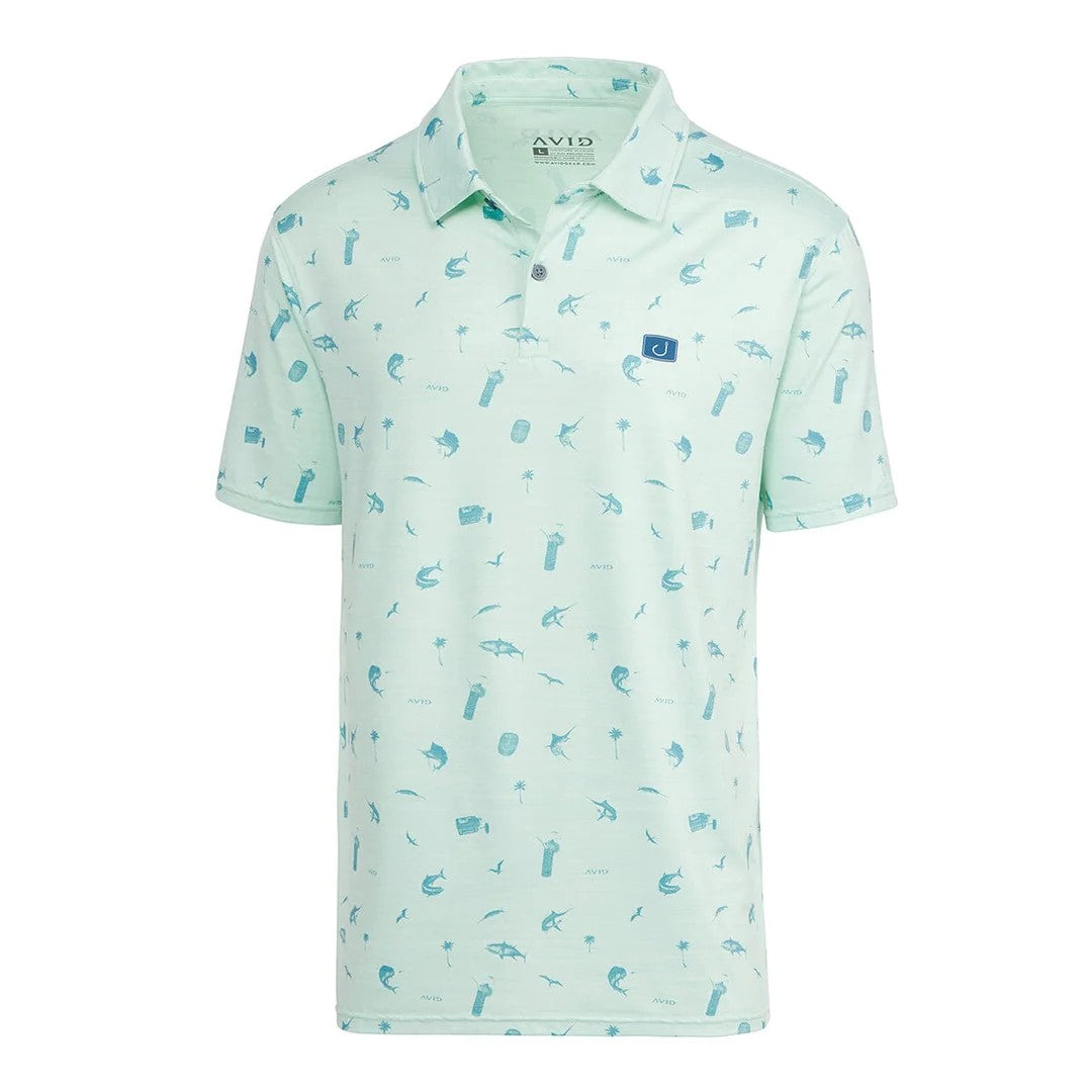 Avid West Winds Pacifico Polo Seafoam