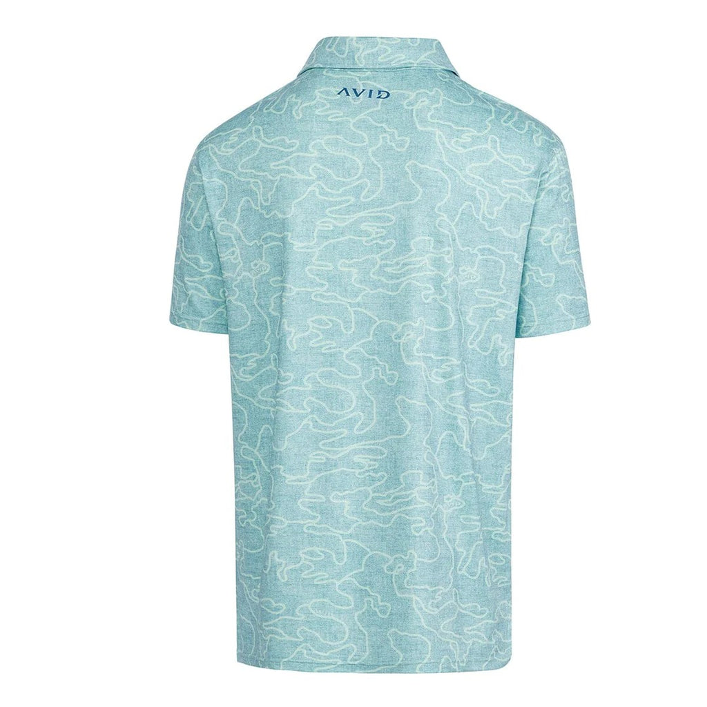 Avid Adrift Camo  Pacifico Polo Adrift Seafoam