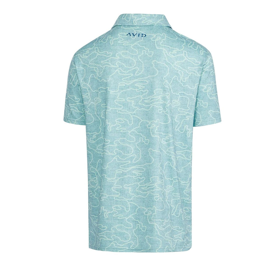Avid Adrift Camo  Pacifico Polo Adrift Seafoam