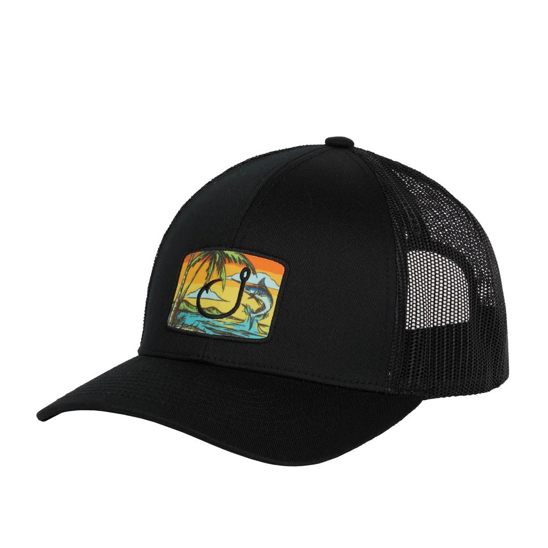 Avid Tropics Trucker Black