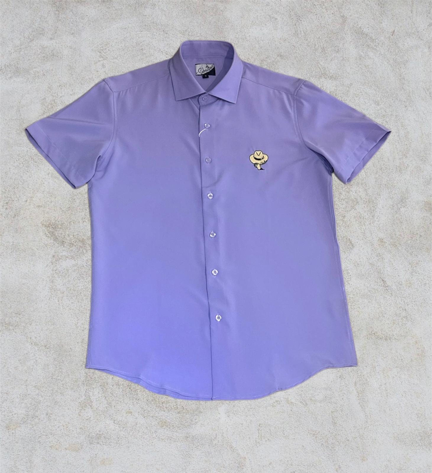 Shirt Sebasttino Solid Purple #27