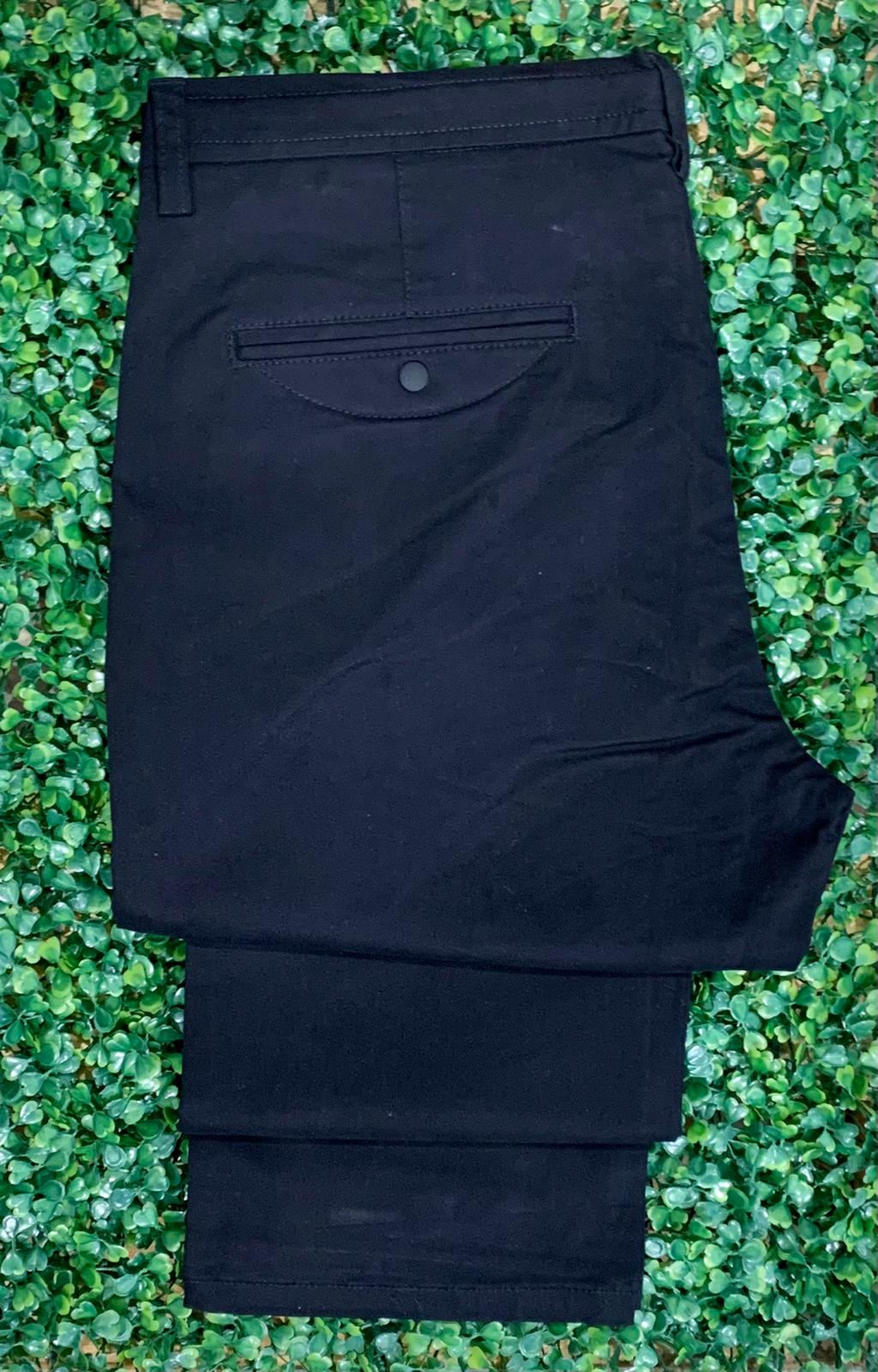 Casual pants color black