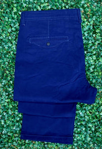 Casual pants color navy