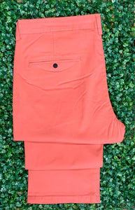 Casual pants color salmon