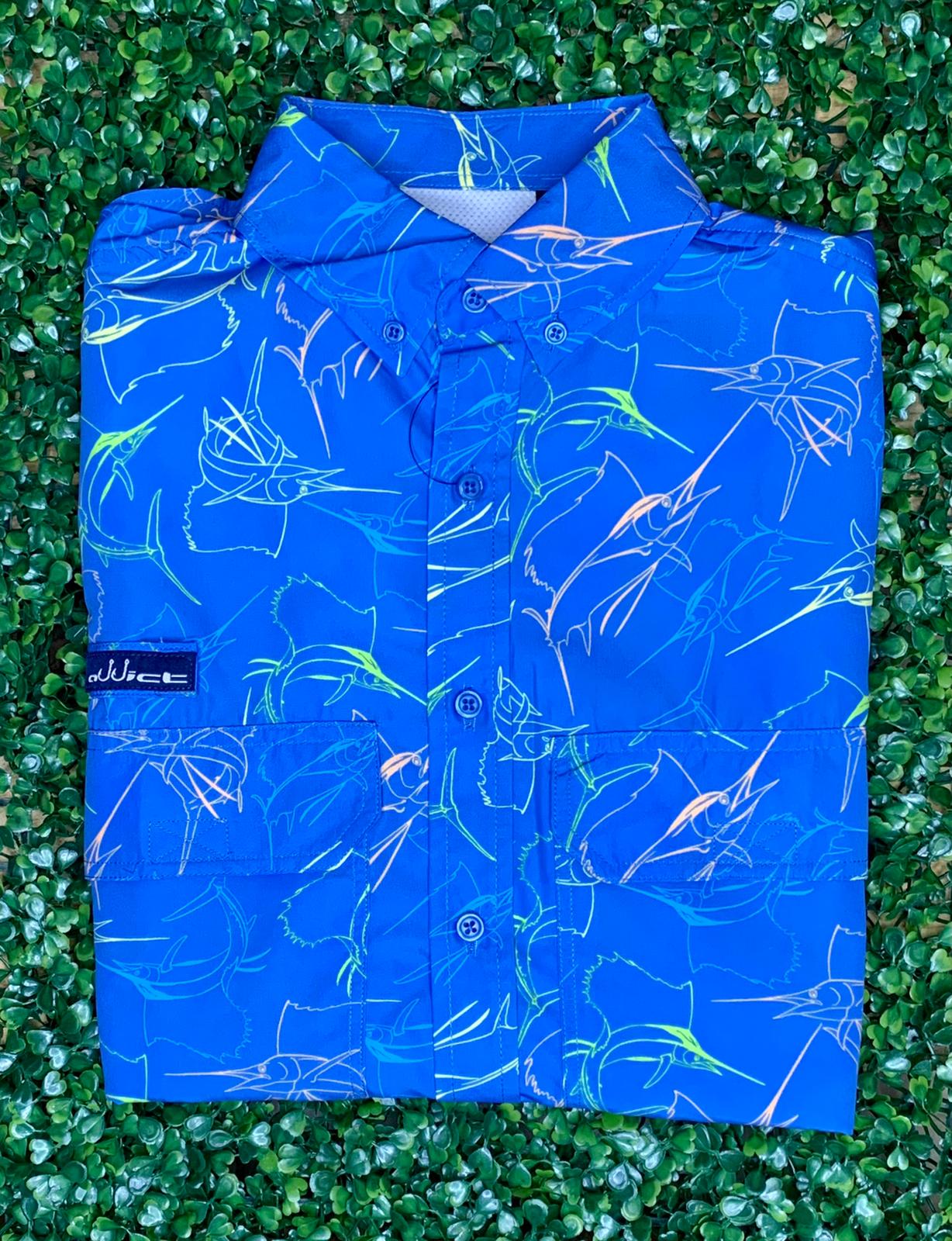 ADDICT BLUE WITH COLORFUL FISHES