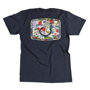 SANDBAR ICON T-SHIRT NAVY HEATHER