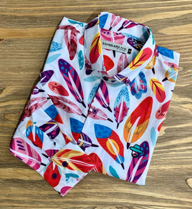 Long Sleeve with colorful feathers