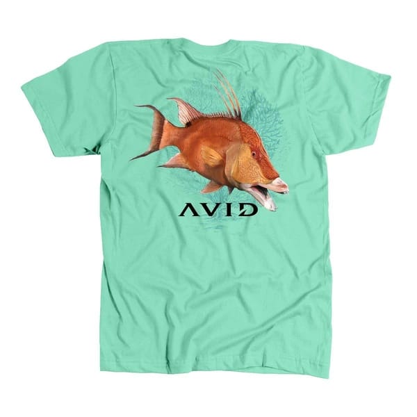 Avid Hog Fish Tee Mint