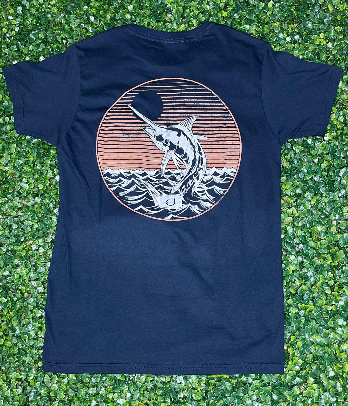 Crew Neck Marilin Sunset  Navy