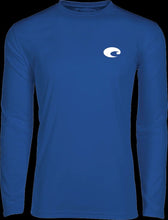 Load image into Gallery viewer, Tech Hooked LS Perf Crew Royal Blue
