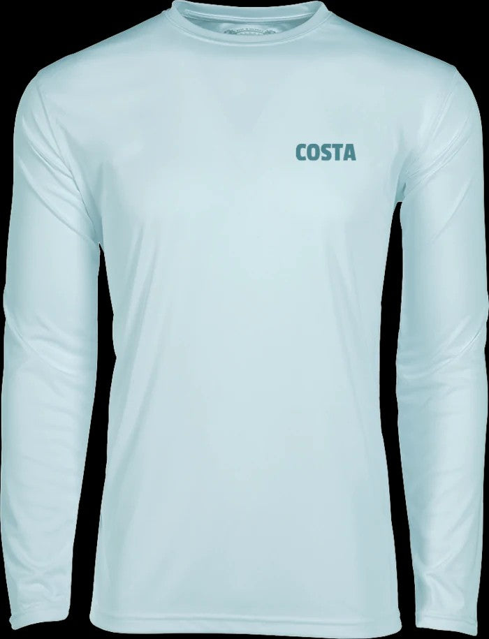 Tech Capitano LS Perf Crew Artic Blue