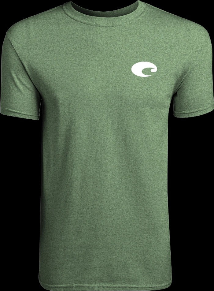 Adrift Blend SS Crew Green Heather