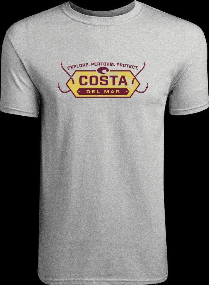 Hooked SS Crew Heather Gray