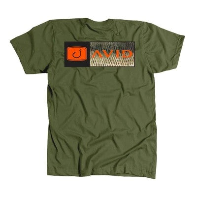 Fish Bar Bass Tee Olive Heather