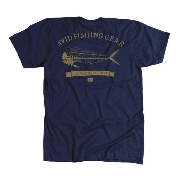Mahi Bones Tee Navy