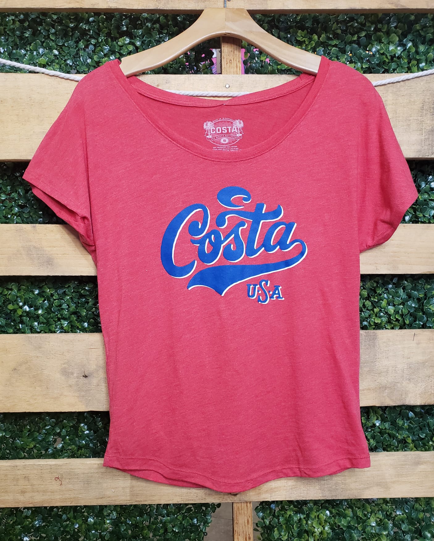 Crew Mujer Amerscripf 00R Red Heather