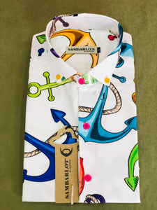 Sambarlot Colourful Anchor Shirt