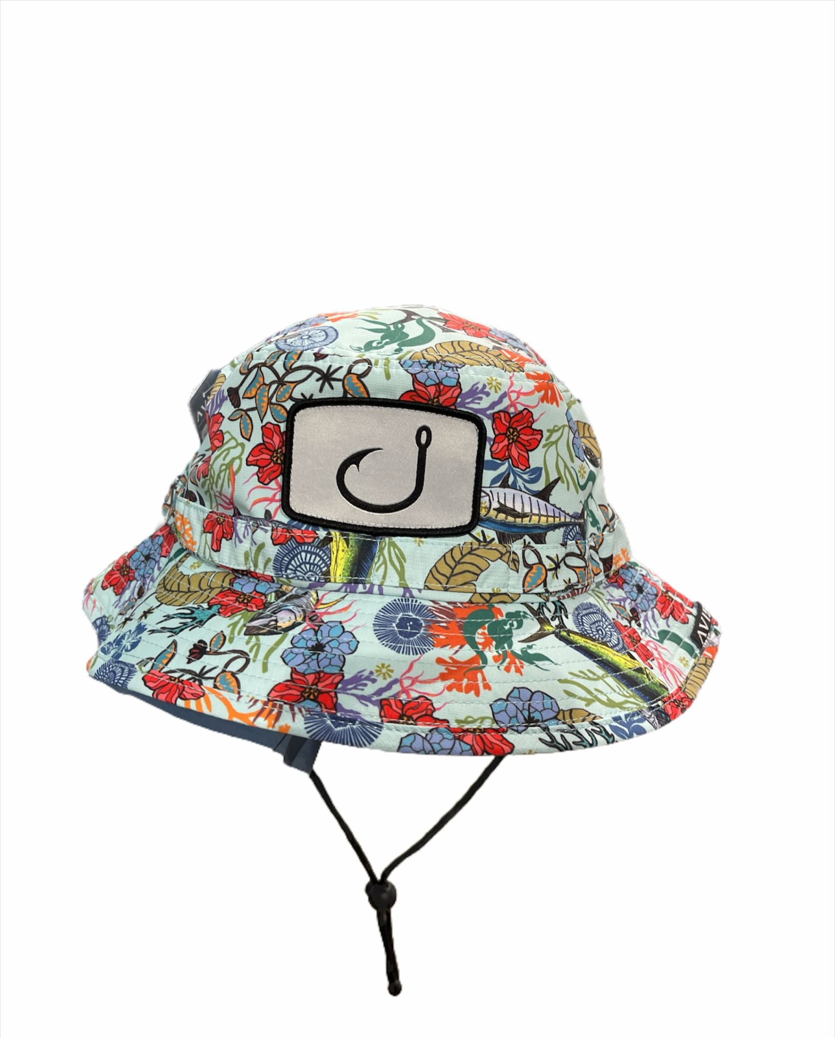 Baja Boonie Fish Floral Seafoam