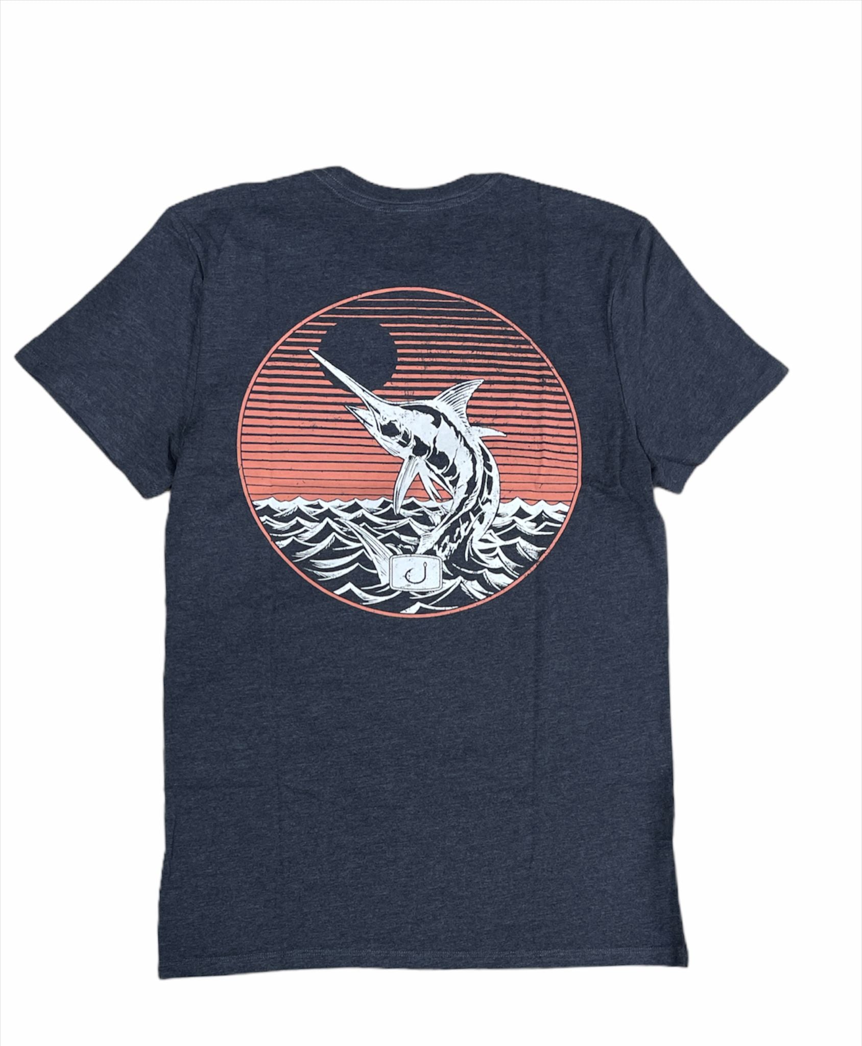 Marlin Sunset Tee Charcoal Heath