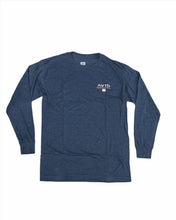 Load image into Gallery viewer, Marlin Sunset Ls Tee Navy Heather
