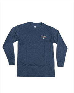 Marlin Sunset Ls Tee Navy Heather