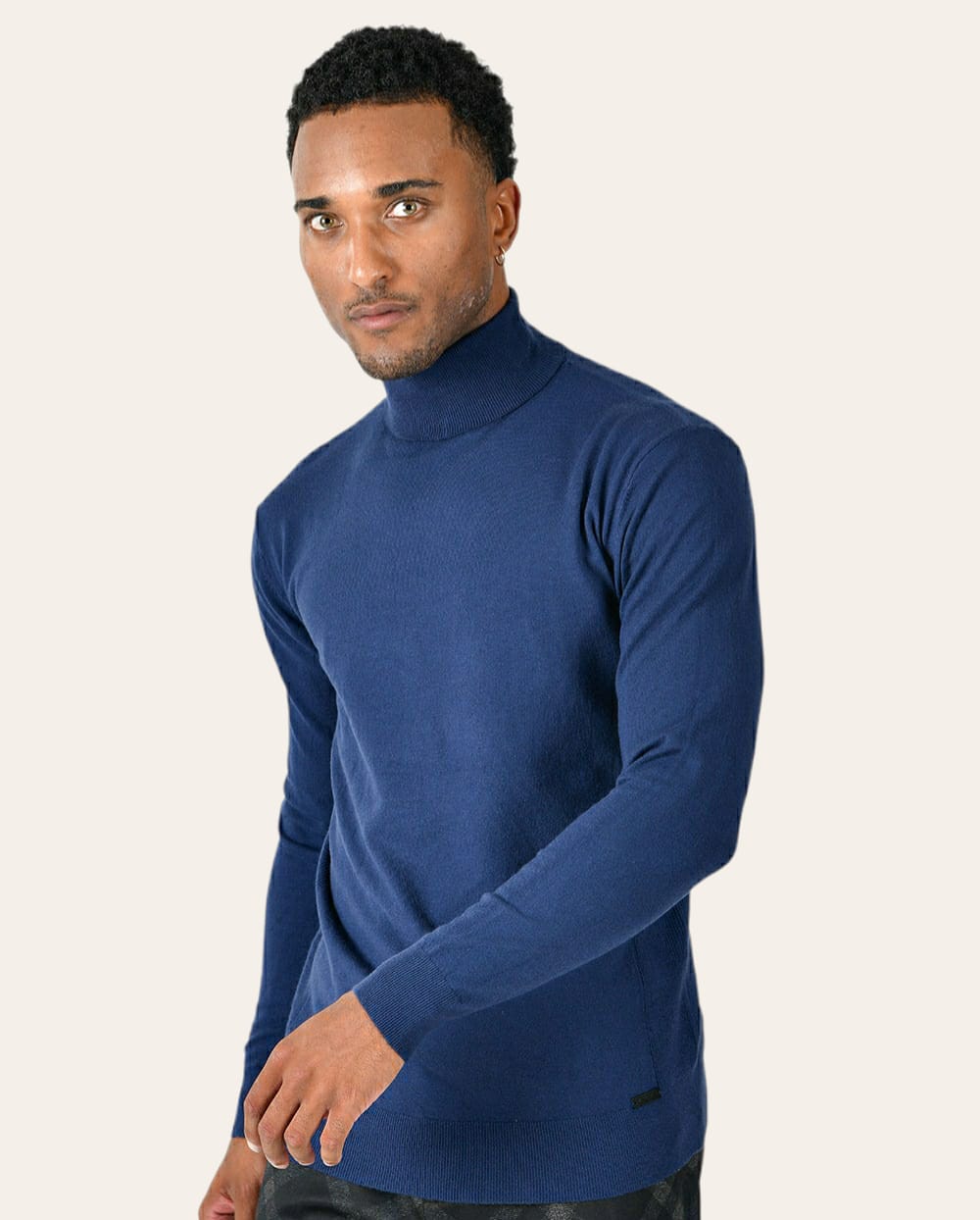 Sueter Clasico de Cuello Alto Azul