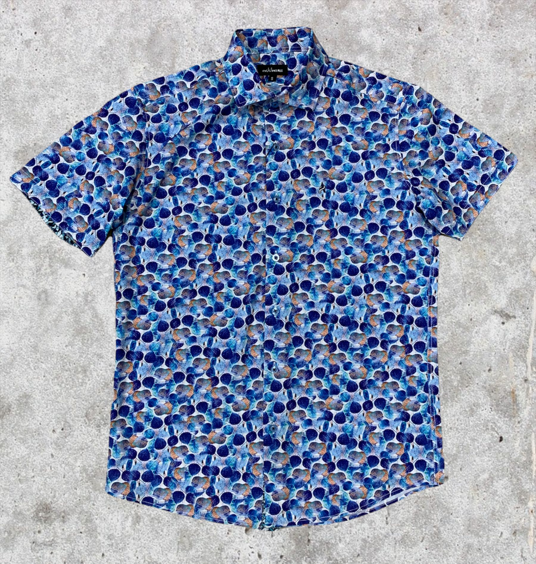 Shirt ADS -218 Whit\Blue