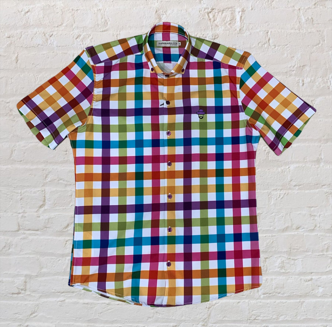 Sambarlot Colorful Checkered Shirt
