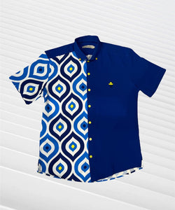 Sambarlot Yellow Eyes Shirt With King Blue