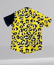 Load image into Gallery viewer, Sambarlot Combined Yellow And Black Print Shirt
