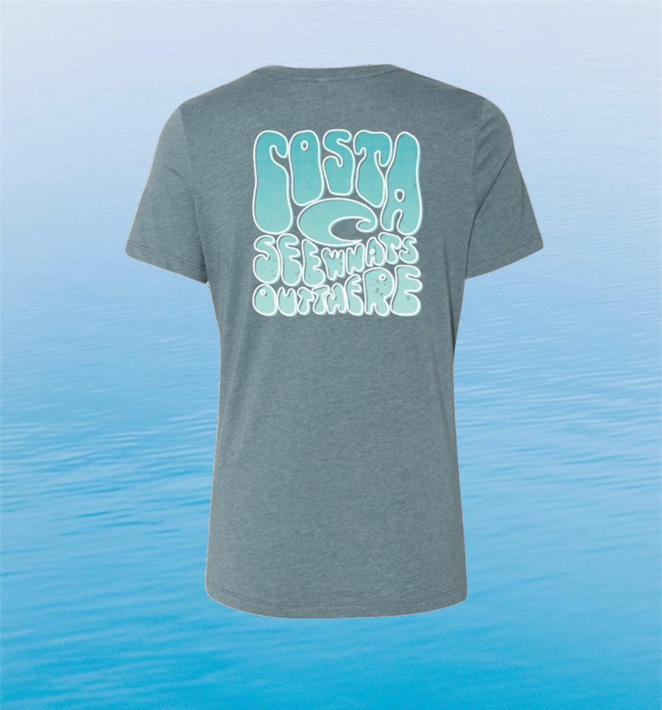 Costa Crew Neck Women T-Shirt Grove Heather Slate