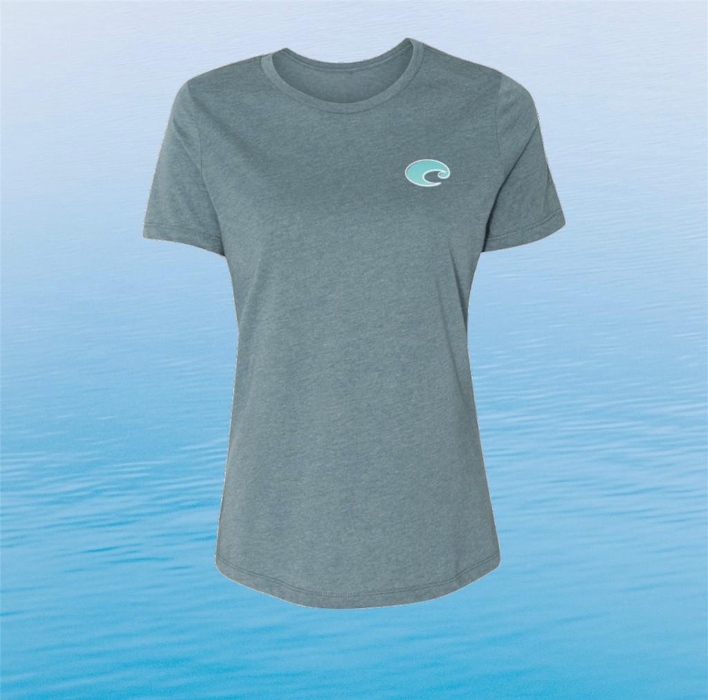 Costa Crew Neck Women T-Shirt Grove Heather Slate