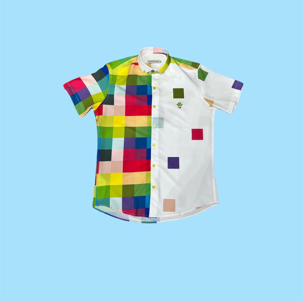Sambarlot Combined Checkered Shirt
