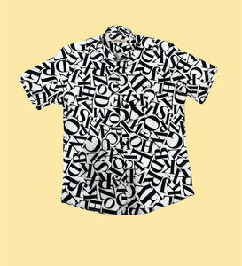 Sambarlot Black Letter Shirt