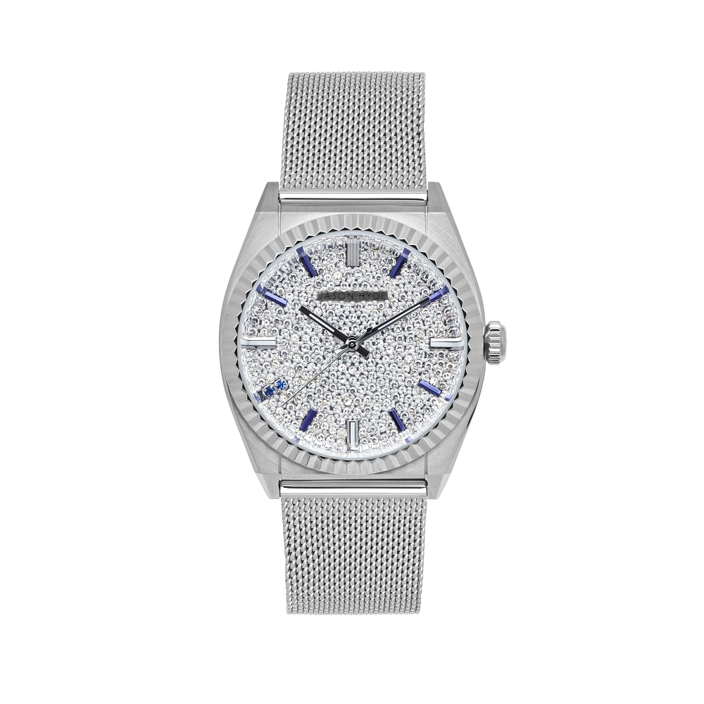 Jason Hyde 20040 Stainless Steel & Zirconia Pave