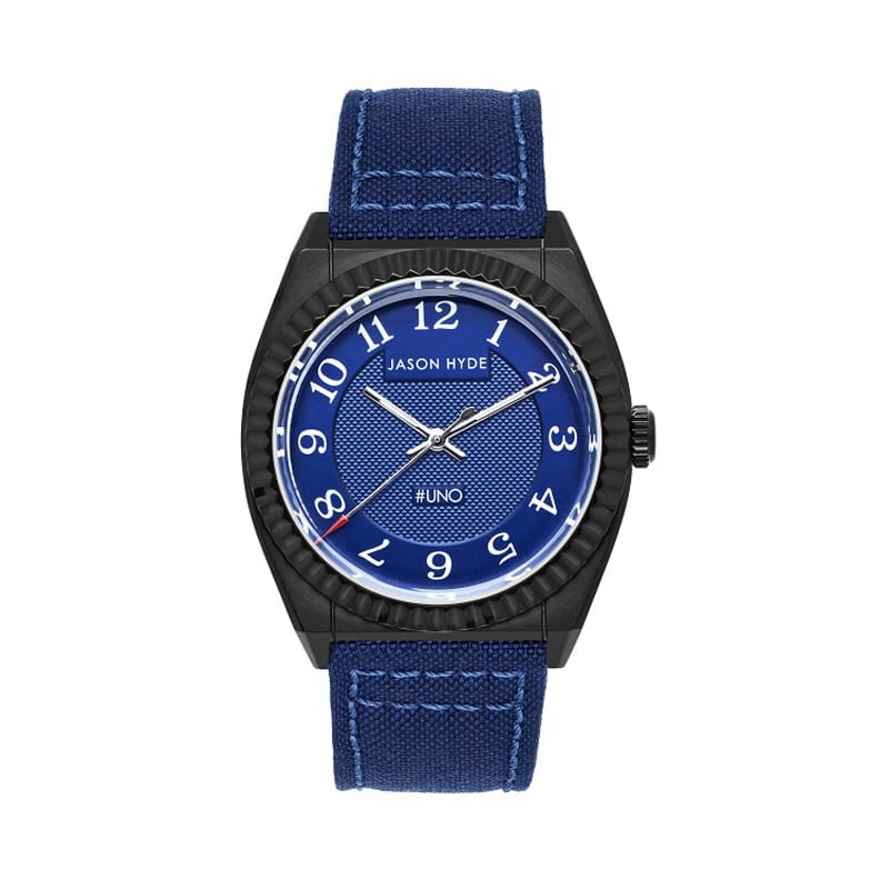 Jason Hyde 10035 Black Body \Blue Dial\Cordura Strap