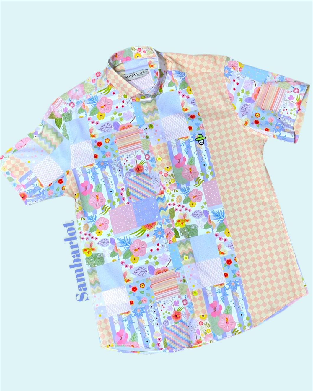 Sambarlot Password Shirt With Pastel Flowers