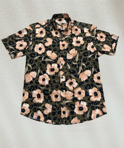Sambarlot Melon - Colored Print And Flower Shirt