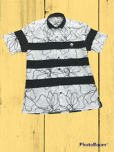 Load image into Gallery viewer, Sambarlot White Black Flower Shirt And Blacklists
