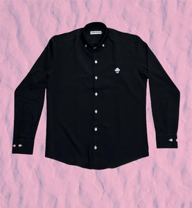 Sambarlot Long Sleeve Black With Pink Bottons