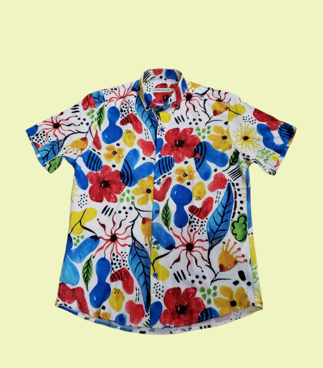 Sambarlot Colorful Leaf Shirt