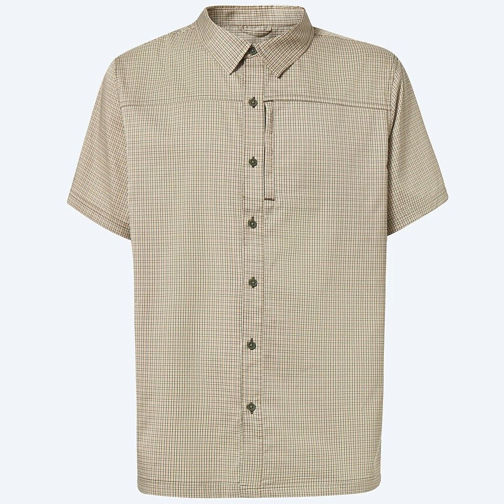 Costa Shirts Hybrid Tech Button Down Plaid Moss