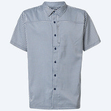 Load image into Gallery viewer, Costa Shirt Hybrid Tech Button Down Plaid Navy
