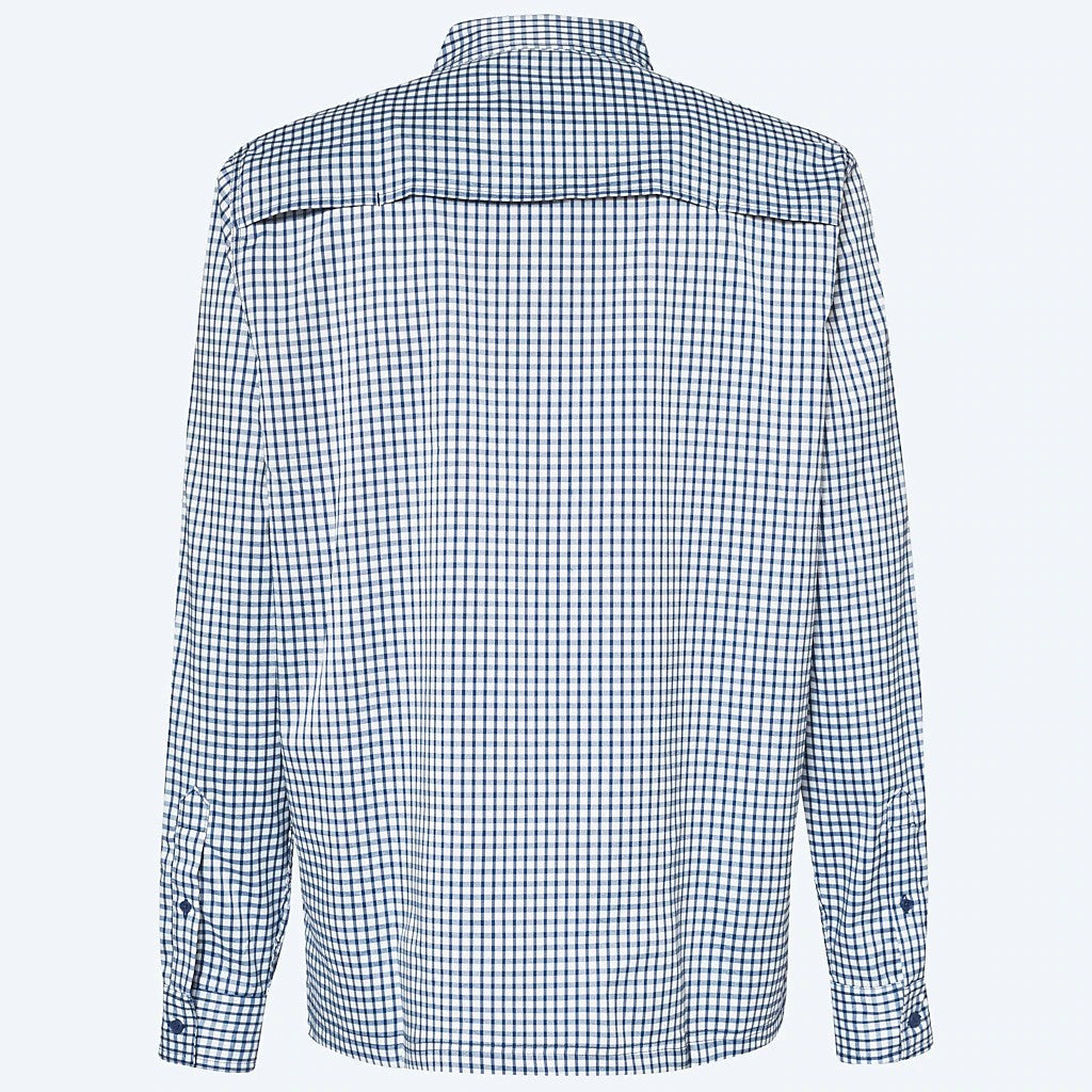 Costa Angler Button Down Plaid Navy