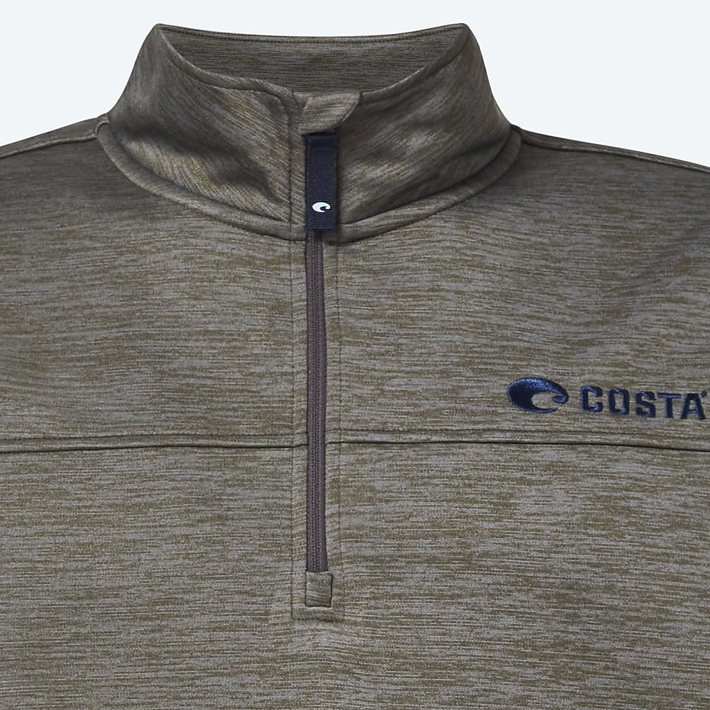 Costa Harbor Quarter Zip Black Hthr