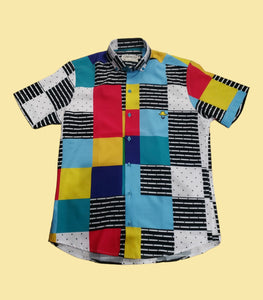 Sambarlot Limited Edition Colorful And Black Checkered Shirt